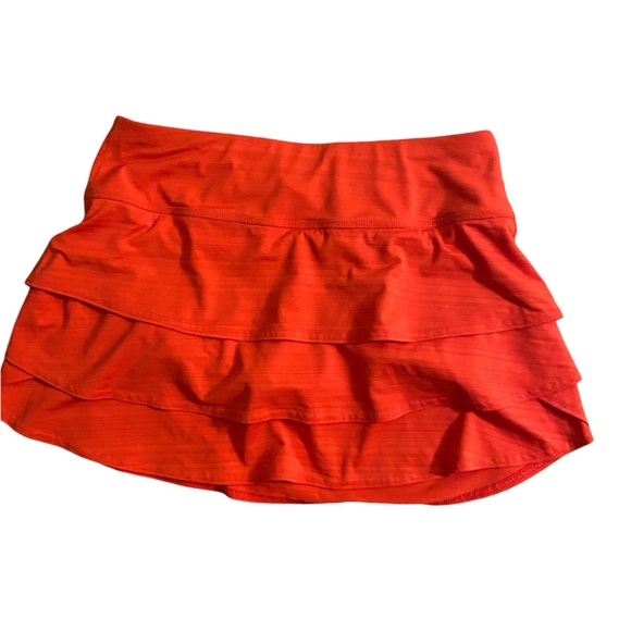Athleta Swagger Skort orange stripe size Small - Picture 4 of 5